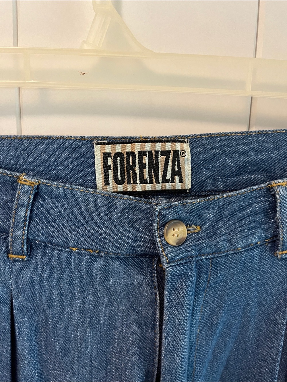 Forenza Tailored High-Waist Pleated Jeans - Blue - Picture 2 of 3